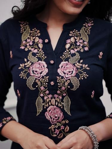 Image of piludi Embroidered Designer Kurta Set for Women | Kurta Pant with Dupatta | Lightweight, Soft and Comfortable Outfit Designed for a Clean and Modern Everyday Look
