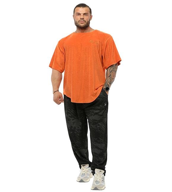 BIG SAM SPORTSWEAR COMPANY Men's Oversize Towel T-Shirt, Bodybuilding, Lifting Cardio Ragtop Embroidered Active T-Shirt2
