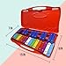 Soulmate Xylophone, 25 Notes Glockenspiel Xylophone Instrument for kids, Musical Toy Metal Keys,Professional Percussion Instrument for Beginners, Music Teaching, Gifts (Red)