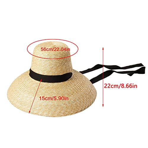 Sombrero de paja para sol con correa ajustable miniatura 2
