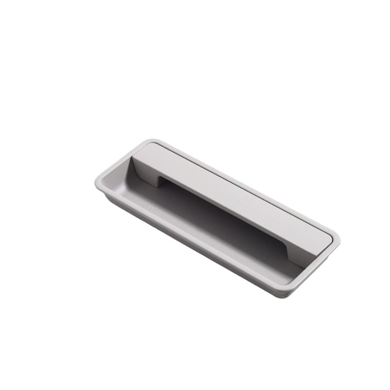 Wenyog One Color Cabinet Pulls Sliding Door Concealed Handle Slotted Embedded Buckle Furniture Handles Wardrobe Push Pull Hidden Kitchen Cabinet Knobs(Light Gray 130Mm)