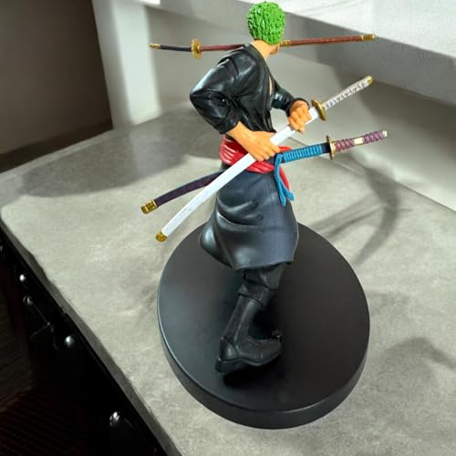 Tinion||ONE Piece- Roronoa Zoro-1 -Action Figure Miniature Toy Figure (Doll) Special Edition for Car Dashboard, Decoration, Cake, Office Desk & Study Table (Pack of 1) (Height- 18 cm)