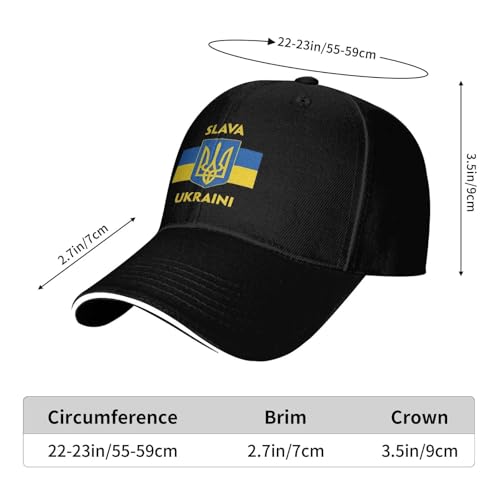 Casquette de baseball drapeau ukrainien y2k brodée et mignonne