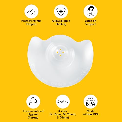 medela contact nipple shields medium 20mm food grade silicone  for latching difficulties during breastfeeding flat or inverted nipples
