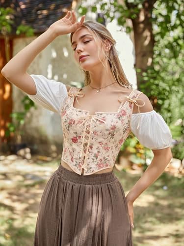 Image of Scarlet Darkness Women Renaissance Corset Pirate Bustier Top Bodice Bodyshaper