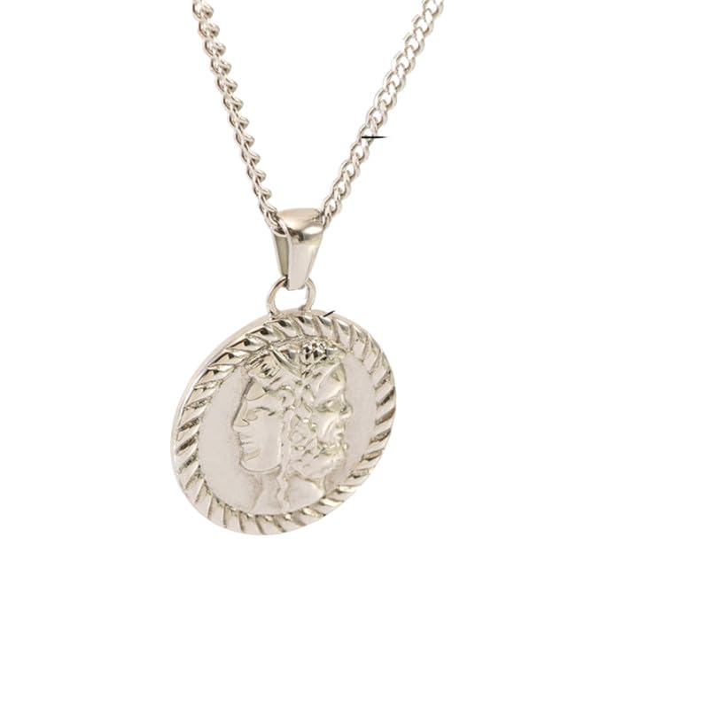 Salty Alpha Penny Neck Chain for Men & Boys | Stainless Steel | Long Necklace | Pendant | Locket | Fancy & Stylish | Birthday Gift | Aesthetic Jewellery | Accessories for Everyday Wear (B0CZJLW5L3) Amazon Price History, Amazon Price Tracker