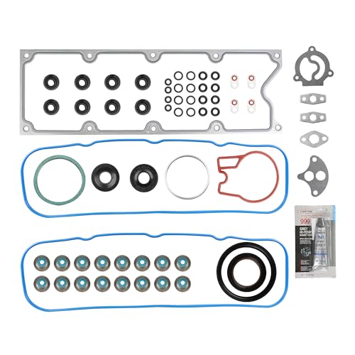Image of KAX Engine Cylinder Head Gasket Set Compatible with Chevy Silverado 1500 Classic Tahoe Suburban Avalanche Express 2500, GMC Sierra Yukon XL 1500 Savana, Escalade Rainier, Head Gasket Kit, HS26191PT-1