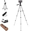 WedDecor Universal Mini Tripod Stand Support with 3 Way Swivel Pan Head Automatic Lock for DSLR, SLR, Digital Cameras, Mobile Phone Photography, Black #1