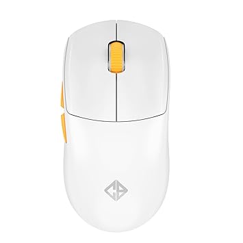 Cosmic Byte Atlas Tri-Mode Gaming Mouse with 12000 DPI PixArt PAW3311 Sensor, 1000Hz Polling Rate, 57g Lightweight, PTFE Feet, Paracord Cable, 20M Clicks, 500mAh Battery (White) - image, photos