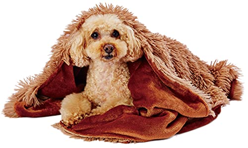 ペティオ (Petio) 犬猫用毛布 大きく包み込める ふわふわブランケット ワイド シナモン