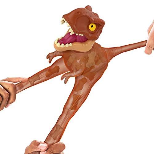 Heroes of Goo Jit Zu Jurassic World, Large SupaGoo T. Rex 7.5" Stretchy, Squishy Dinosaur Figure with Chomp Attack