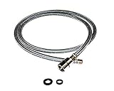 Gewebeschlauch für die FRANKE Armatur BAT 740, BAT 741, BAT 160, BAT 251, BAT 350 u. BAT 470-1. Maße: Gewinde oben 1/2 Zoll innen, Gewinde unten 3/8 Zoll aussen, Länge 1,40 m.