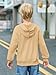 Haloumoning Boys' Fashion Hoodies Kids Long Sleeve Hooded Sweatshirts with Pocket 5-14Y Khaki