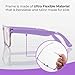 GALVANOX Kids Fake Glasses - Non Prescription Clear Lens Eyeglasses, TR90 Frame with Shatterproof Lenses (Suitable for Children Ages-3-12) Purple