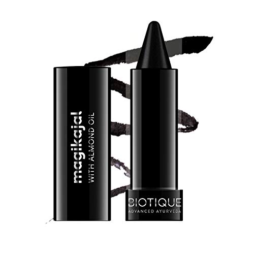 Biotique Natural Finish Makeup Magikajal pencil, Intense Black 010, 3G Biotique Natural Finish Makeup Magikajal pencil, Intense Black 010, 3G