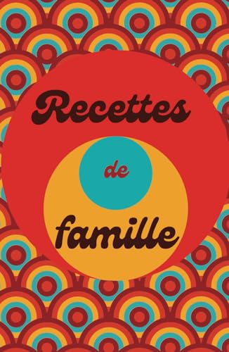 Cahier de recettes à remplir vintage - Couverture rigide & solide...