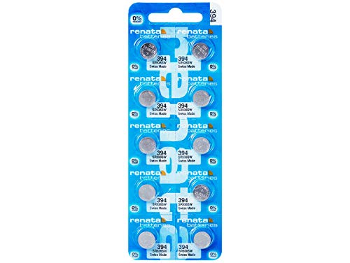 Renata Mercury Free 394 SR936SW Watch Cell Battery Swiss Made 1.55V - Pack of 10