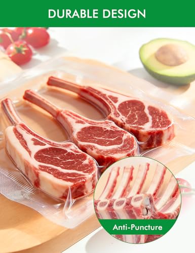 Image of Vacuum Sealer Bags, 11 inchx16 inch Gallon, 8 inchx12 inch Quart, 6 inchx10 inch Pint, 150Pcs | Commercial Grade, BPA Free, Sous Vide Compatible, Puncture Prevention, Kitchen Essentials