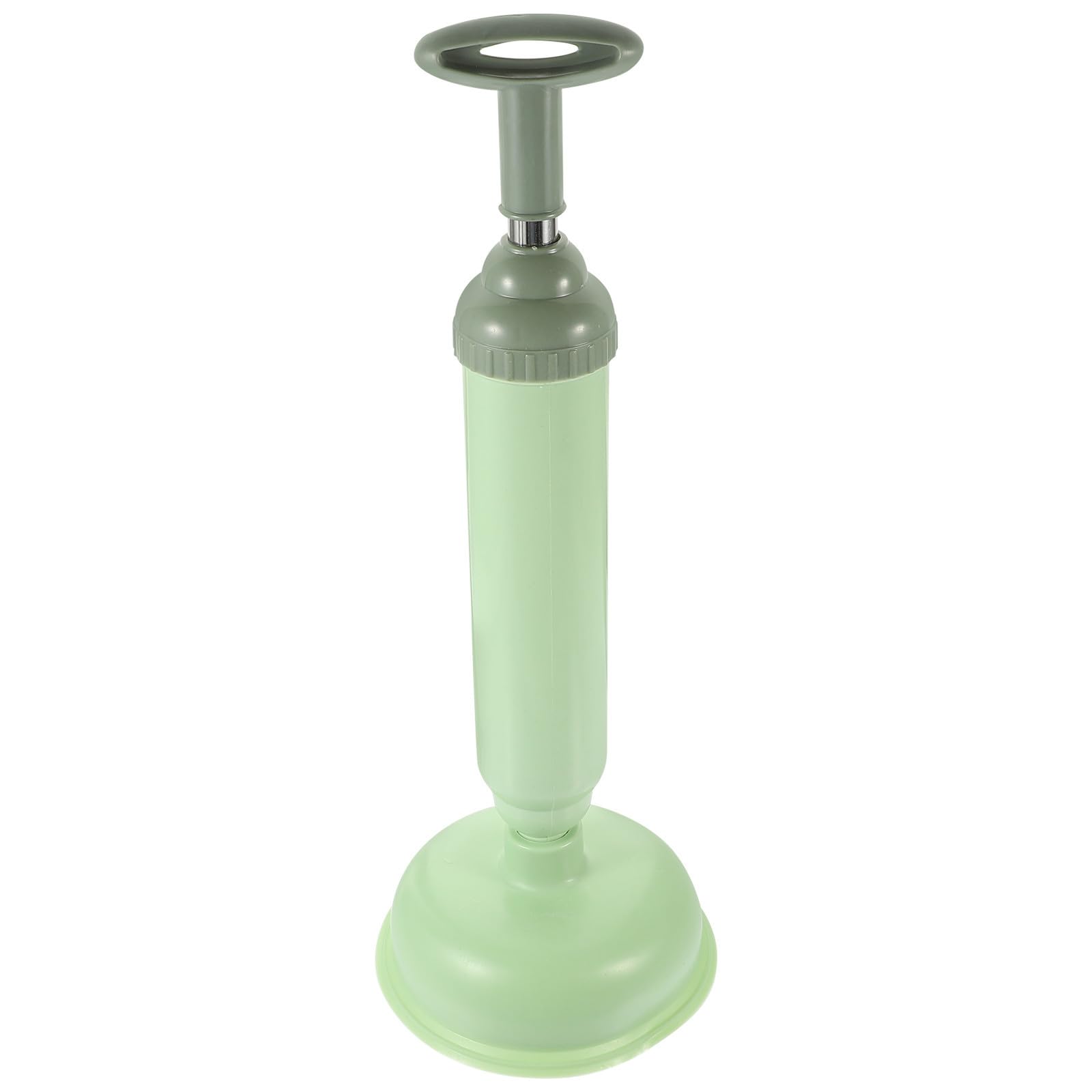 Desatascador para inodoro de acero inoxidable duradero y goma verde