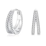 ✨✨【Ohrringe Creolen Material】-- Ohrringe Silber 925 Creolen sind aus 925 Sterling Silber mit AAAAA Cubic Zirkonia. Minimalistisch Design macht die Silber Damen Creolen Ohrringe einen guten und schönen Eindruck. Ohrringe Silber Creolen sind Hypoallergen und Nickelfrei, geeignet für fast alle empfindlichen Ohren. Der Verschluss vom Creolen ist Stabil, leicht zu öffnen und schließen. Sie müssen sich keine Sorgen machen, Silber Damen Creolen Ohrringe zu verlieren.