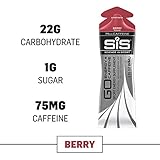 Science in Sport Caffeine Energy Gel, Berry Flavor with Caffeine Sports Performance & Endurance Supplement Gels - 2 Oz. (6 Pack)