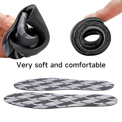 Image of 3 Packs Sockless Insoles Inner Soles for Women,No Show Socks Sockless Shoe Inserts,Anti-Odor Non Slip,Washable,Geometry Print,Size 6-9