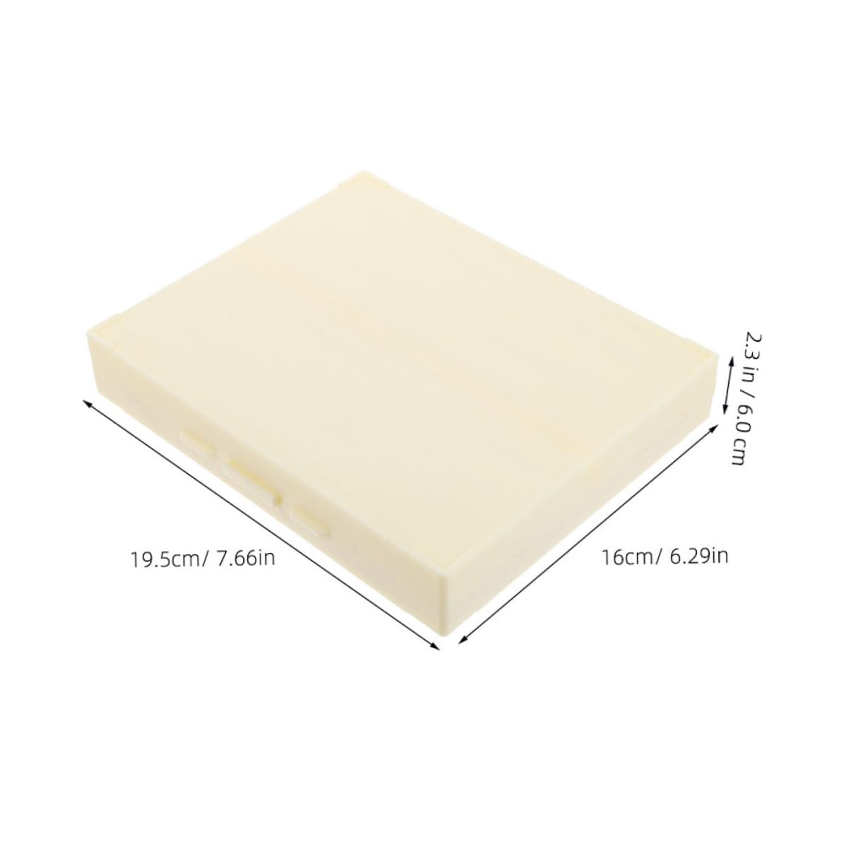 NAMOARLY 2pcs Boxes Abs Beige Microscope Slide Organizer Reusable Slide Boxes Microscope Slide Storage Microscope Slide Storage Holder