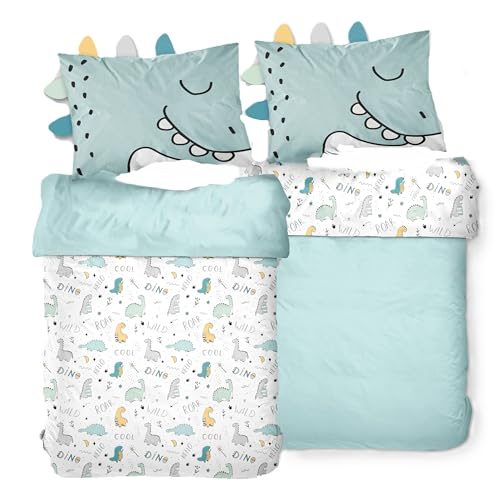 Baby Bettwäsche Set (2-teilig) aus 100% Baumwolle Oeko-Tex - Deckenbezug...