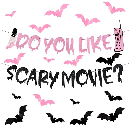 Chanaco Scream Movie Night Decorations Outdoor Party Decor Black ...