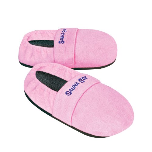 Dream Products Microwave Heated Warm Comfortable Arthritis Slippers, Ladies Pink