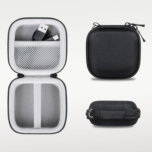 Image of M.G.R.J Portable Carrying Case Cover for Crucial X9 / X9 Pro / X10 / X10 Pro SSD 1TB 2TB 4TB 6TB 8TB USB 3.2 Portable External SSD Shockproof Water Repellent Storage Travel Bag (Hard|EVA|Black)