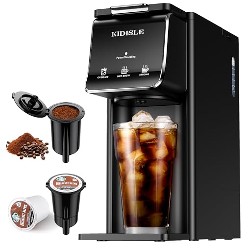 KIDISLE Hot & Iced Coffee Maker for K-Cups...