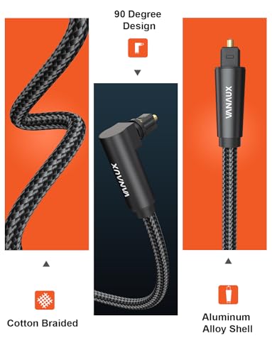 Cable óptico de 90 grados para disfrutar el sonido de tu cine en casa 3