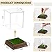 Golf Ball Display Case Hole in One Golf Ball Display Case Walnut Wood Base Acrylic Golf Ball Holder Display Uv Protection Golfball Stand,Golf Office Decor Gifts for Men