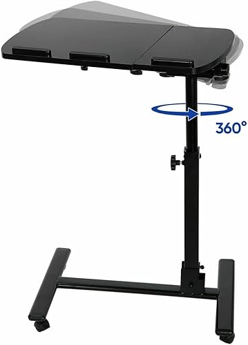 Miniatura 3 de CZDYUF - Escritorio de altura ajustable para computadora portátil sobre sofá cama, soporte de mesa