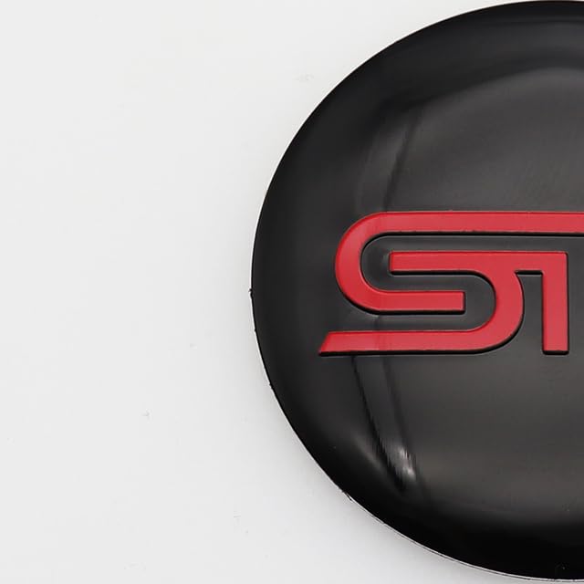 For Cars - 4pcs 56mm 60mm 65mm 68mm Logo Car Wheel Center Hub Cap Rim Refit Badge Covers Decoration Emblem Auto Accessories S-Ti (S-Ti 65mm black cap)