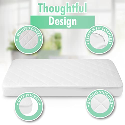 Image of GOTS Certified Organic Cotton Waterproof Crib Mattress Protector
