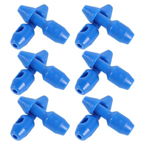 Cabilock Insertos de Goma para Pesca Submarina, Accesorio de Plástico Azul para Reparación de Banda de Fusil Submarino, 12 Piezas para Buceo y Pesca, Herramienta de Retención