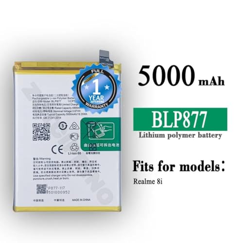 Image of Original BLP877 Battery for Realme 8 /8i Battery with 1 Year Warranty**** (B263)