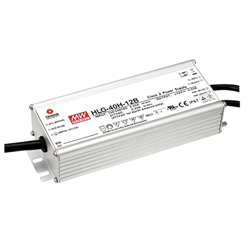 Alimentation LED 12V variable MEAN WELL HLG-40H-12B étanche