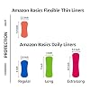 Amazon Basics Daily Pantiliner, Long Length, Feminine Pads for Women, Unscented, Leakage Protection, 40 Count (Previously Solimo)