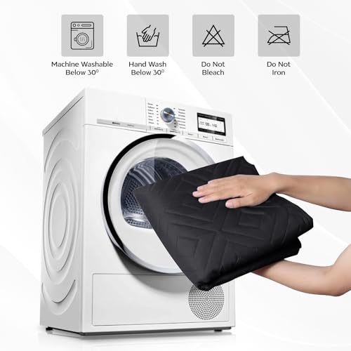 Hafaa Sofa Cover 2 Seater Water Resistant Sofa Slipcovers, Black/Dark Grey Non Slip Reversible Sofa Covers with Elastic Strap - Washable Sofa Protectors from Pets/Kids/Dogs - Image 5