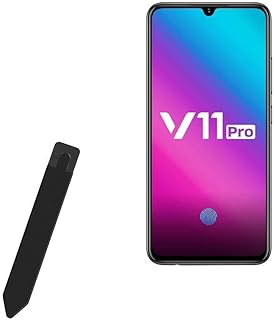 BoxWave Stylus Pouch Compatible with vivo V11 Pro - Stylus PortaPouch, Stylus Holder Carrier Portable Self-Adhesive for vivo V11 Pro - Jet Black