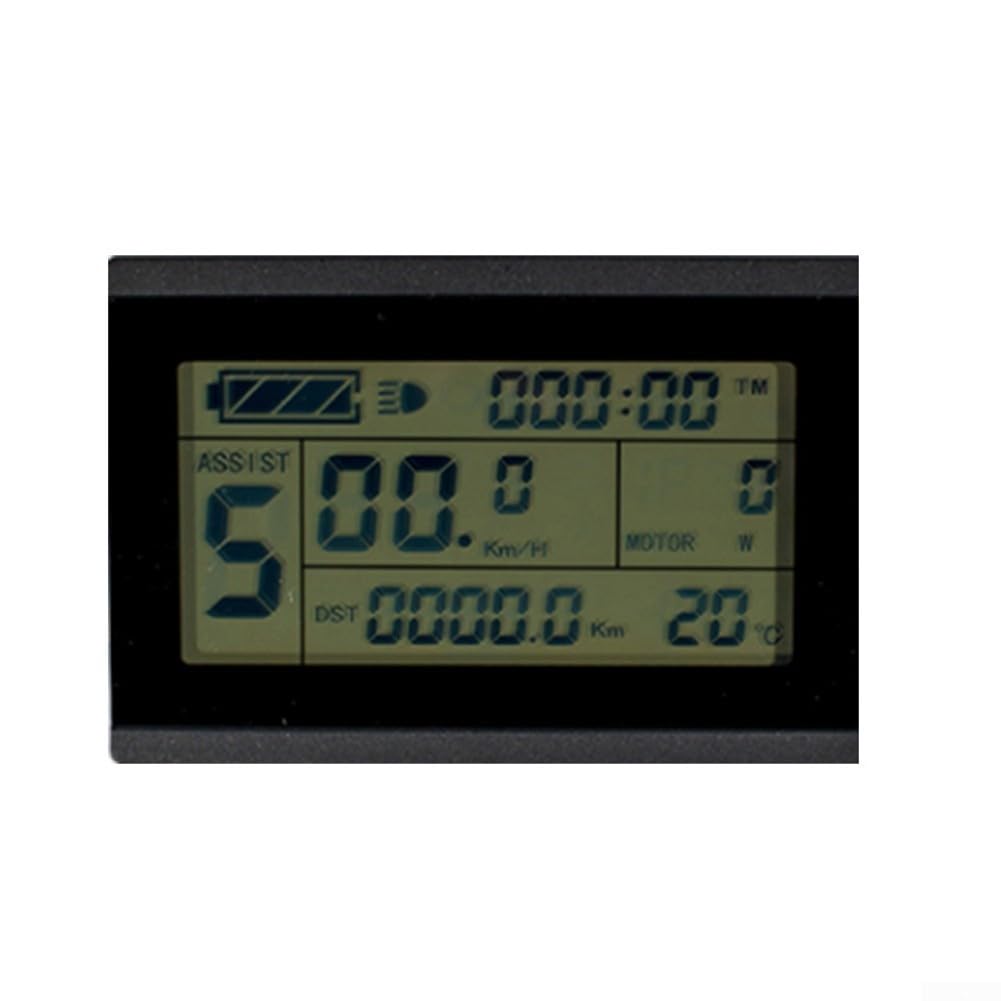 Panneau d'affichage LCD pour vélo électrique KT-LCD3 compatible avec les contrôleurs K-T Series 24 V 36 V 48 V étanche avec support d'installation