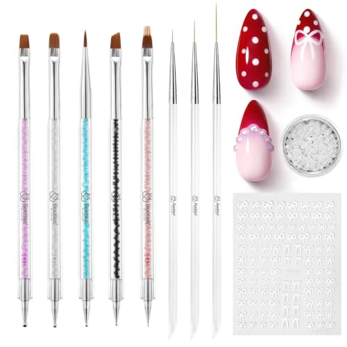 Beetles Nail Art Brushes 8pcs – Crystal Nail Art...