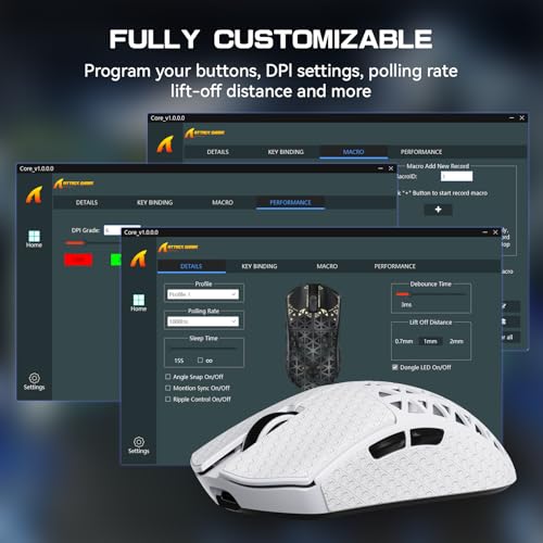 Souris Ultra Légère 39g Attack Shark R5 PC Mac PAW3950MAX