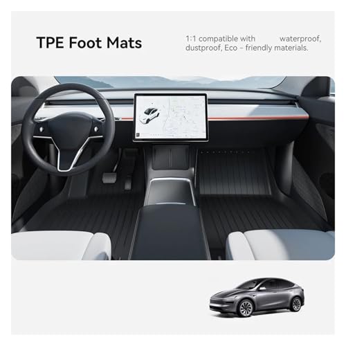 Tapis Tesla Model Y Juniper 2025 2026 Coffre Protection TPE Unique CarMat - 5