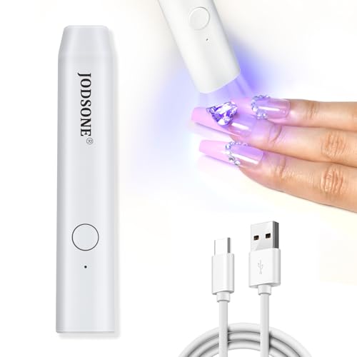 JODSONE Handheld U V Light for Gel Nails Portable Mini Nail Dryer Cordless Rechargeable USB Nail...