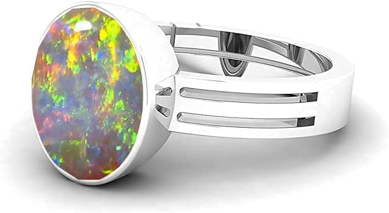 5.25 Ratti Lab認定天然ホワイトオパール(オーストラリア) ラシラタン宝石 占星術用, Gemsotne, オパール