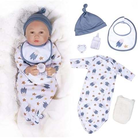 Paradise Galleries Realistic Reborn Baby Doll, Mayra Garza - Sculptor and Artist Designer Doll Collection, 18" Doll with Accessories Special Birthday Gift, Ages 3+ - My Sleepy Star Cover